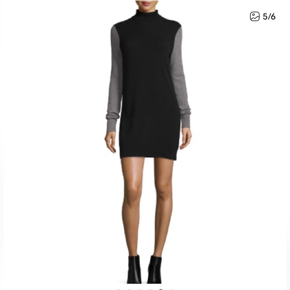 Equipment Oscar Cashmere Turtleneck Mini Dress